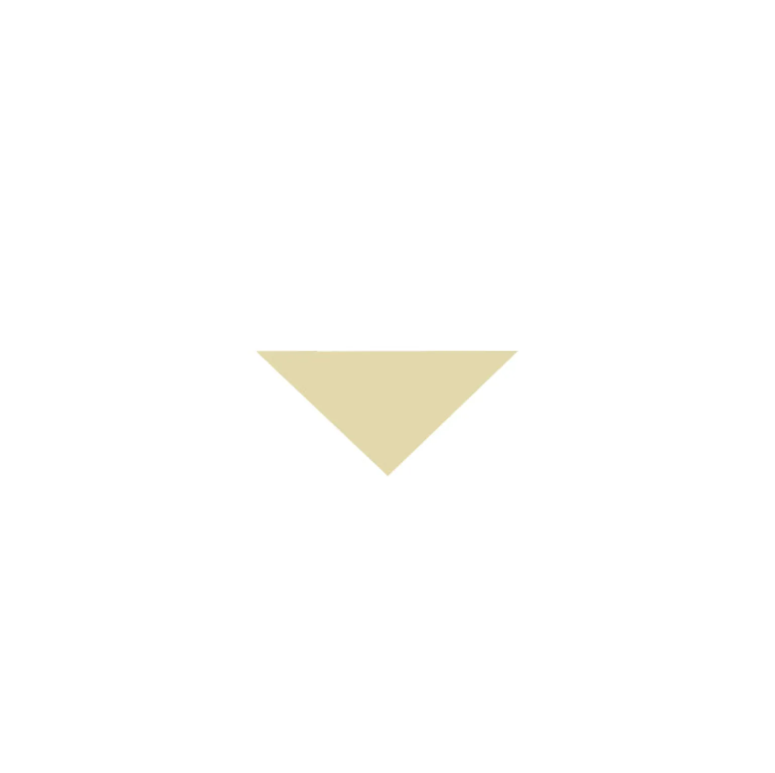Klinker - Triangel 3,5/3,5/5 cm vaniljgul
