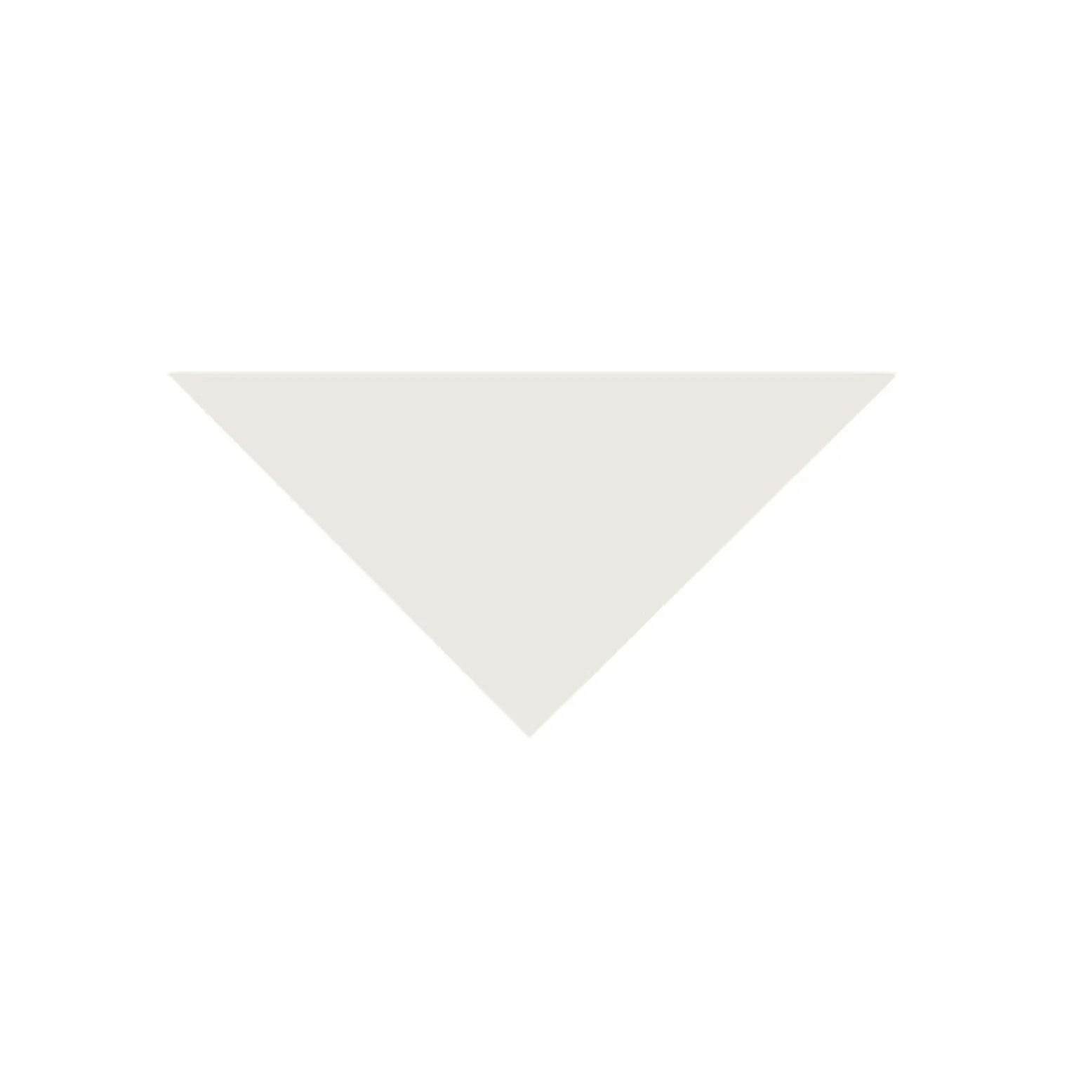 Klinker - Triangel 7/7/10 cm vit