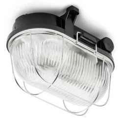 Källarlampa - Svart bakelit 100W, IP54