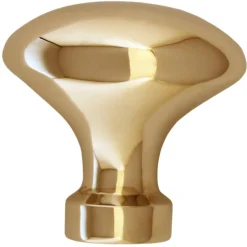 Knopp - Oval mässing 40 mm