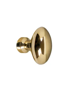 Knopp - Oval mässing 40 mm