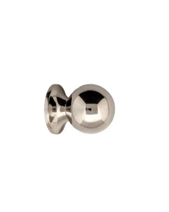 Knopp - Rund 25 mm förnicklad