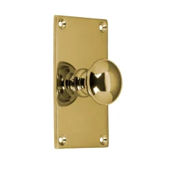 Knopp Sekelskifte med bottenplatta - Mässing 40 x 70 mm