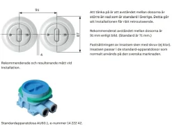Korsströmbrytare svart porslin (vipp) - ABB Decento