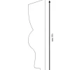 Krönlist Sundborn - Furu 155 x 36 x 2350 mm
