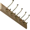Kroklist 65 cm furu med hattkrok - Bårebo mässing