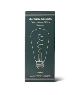 LED-lampa Sekelskifte - Edison 64 mm 270 lm, bärnsten