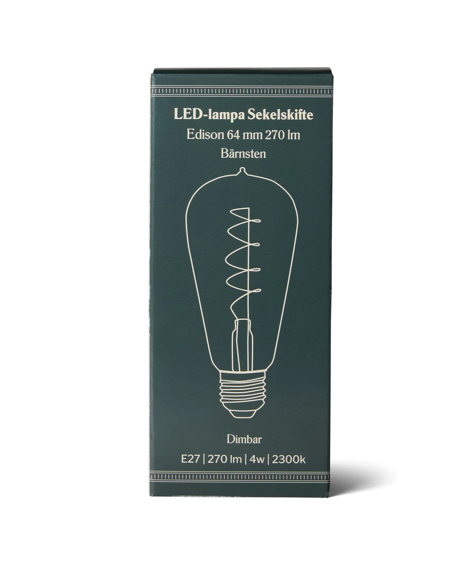 LED-lampa Sekelskifte - Edison 64 mm 270 lm, bärnsten