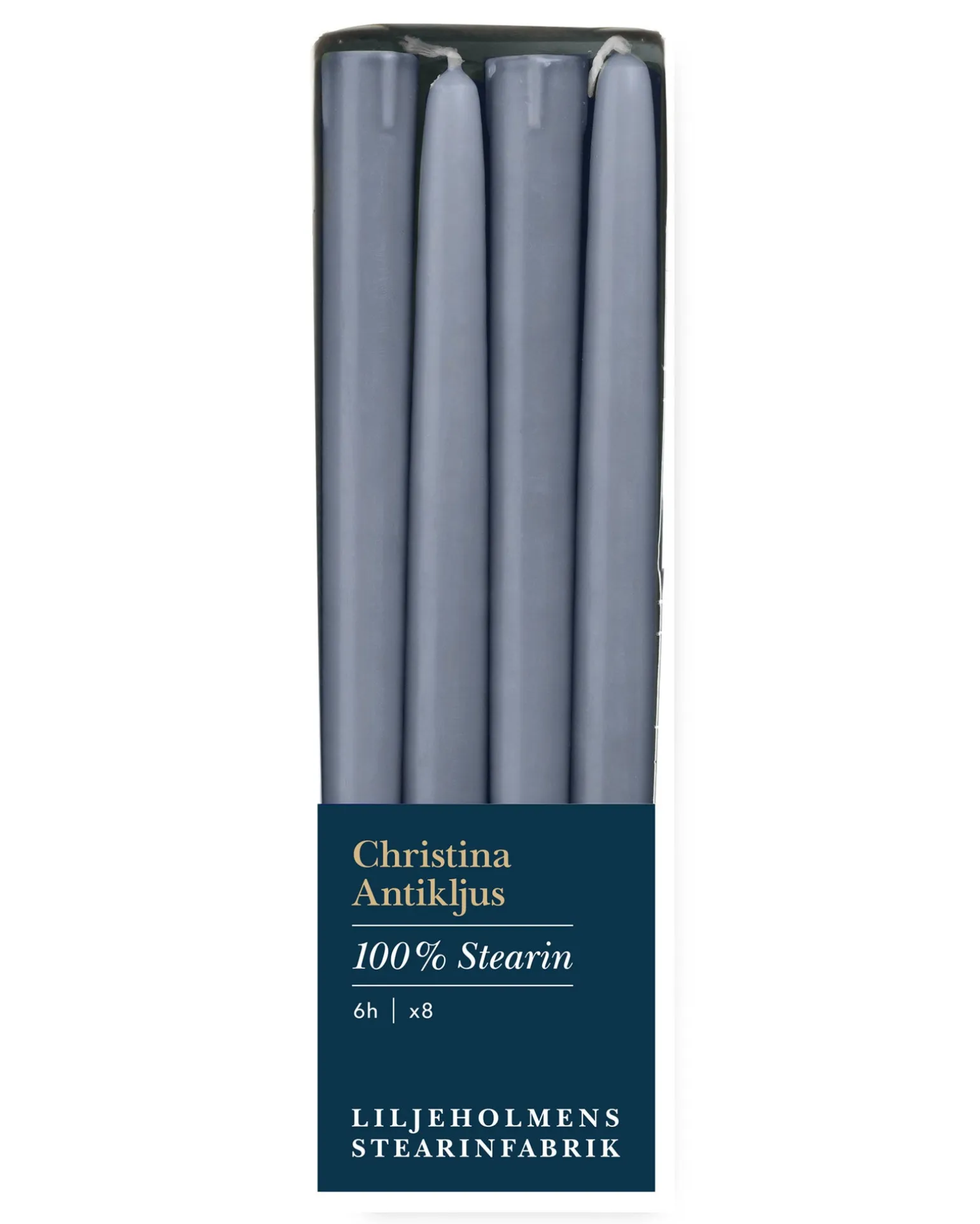 Liljeholmens Christinaljus - 8-pack ljusgrå