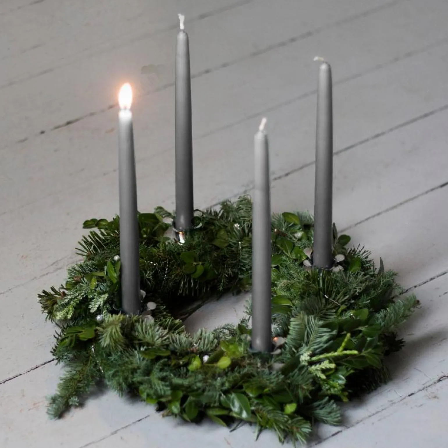 Liljeholmens Christinaljus - 8-pack ljusgrå