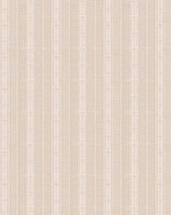 Lim & Handtryck Tapet - Edit kakao/beige