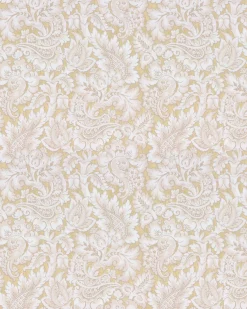 Lim & Handtryck Tapet - Kashmir beige/guld