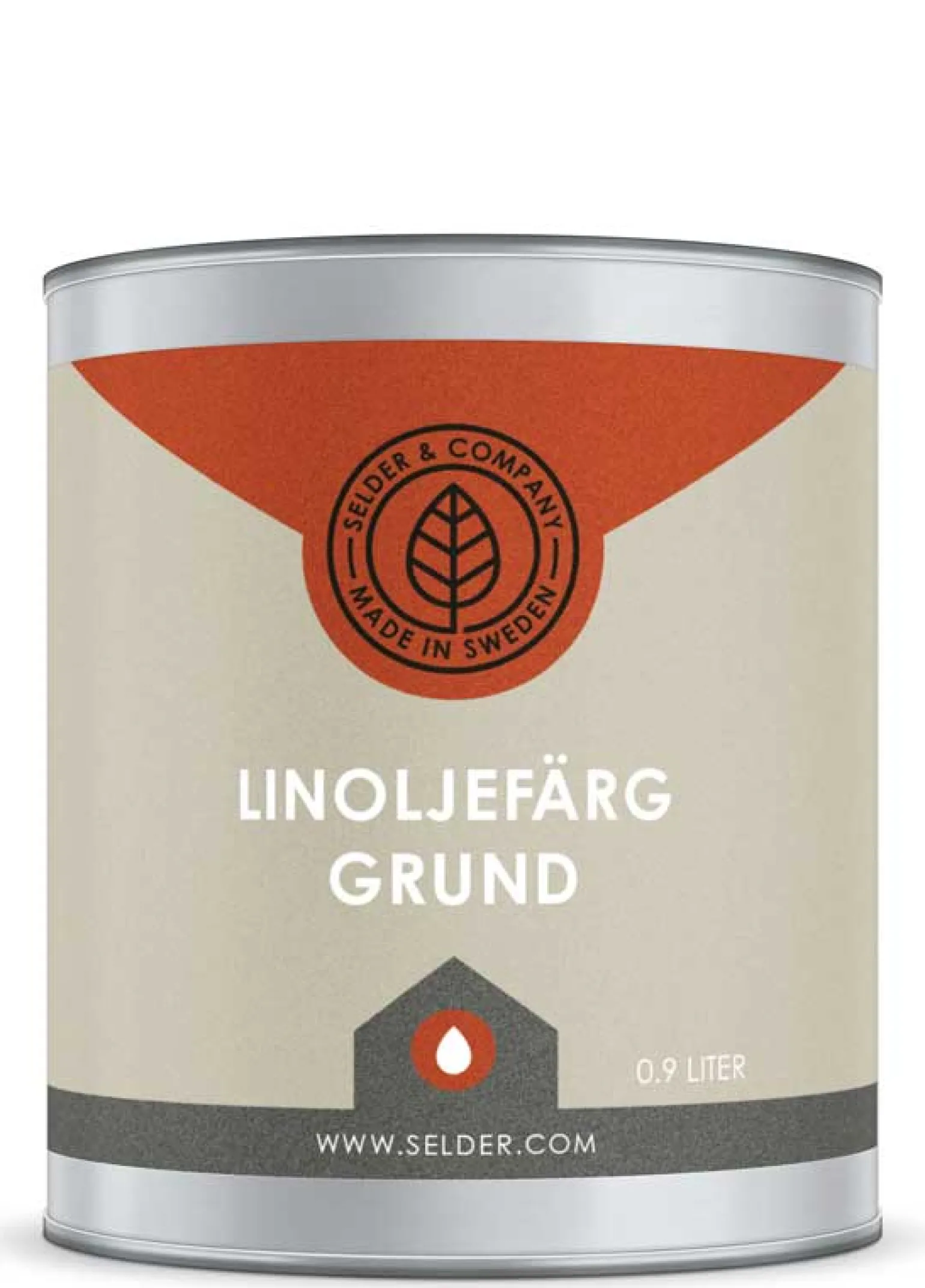 Linoljefärg Selder & Co - Vit grund
