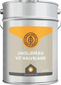 Linoljefärg Selder & Co - Vit halvblank