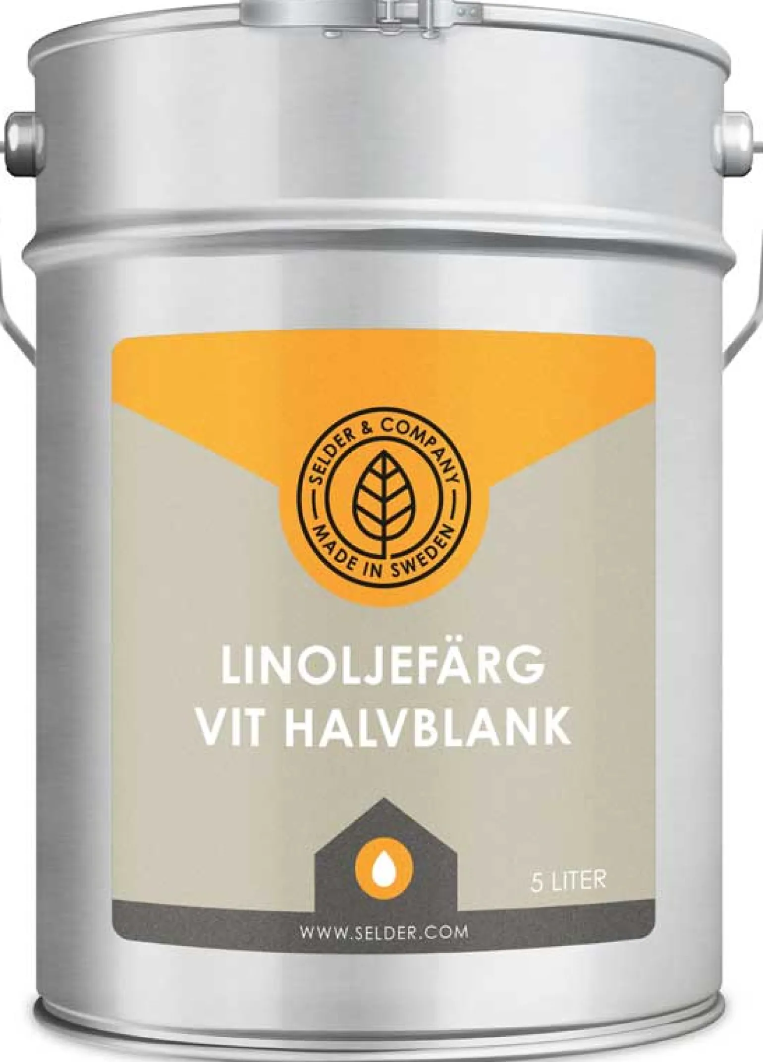 Linoljefärg Selder & Co - Vit halvblank