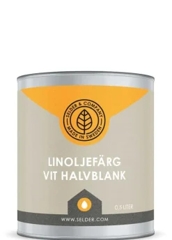 Linoljefärg Selder & Co - Vit halvblank