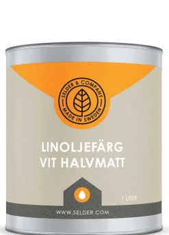 Linoljefärg Selder & Co - Vit halvmatt