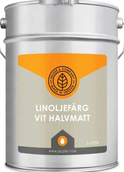 Linoljefärg Selder & Co - Vit halvmatt