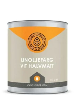 Linoljefärg Selder & Co - Vit halvmatt