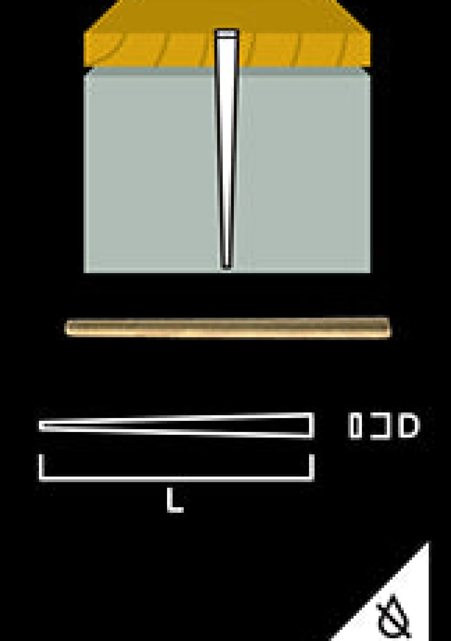 Listspik - Gunnebo 60 mm, 250 st vit