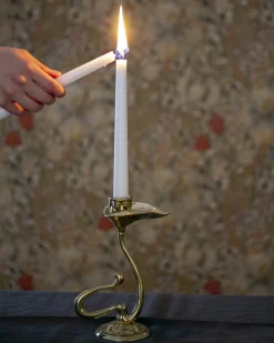 Ljusstake - Jugendblad mässing