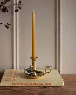 Ljusstake mässing - Kontorsljusstake 10 cm