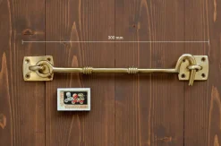 Lång hasp mässing - Kasthake 250 mm