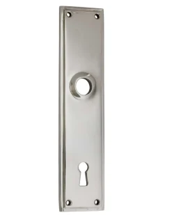Långskylt - Rektangulär sandgjuten, nickel