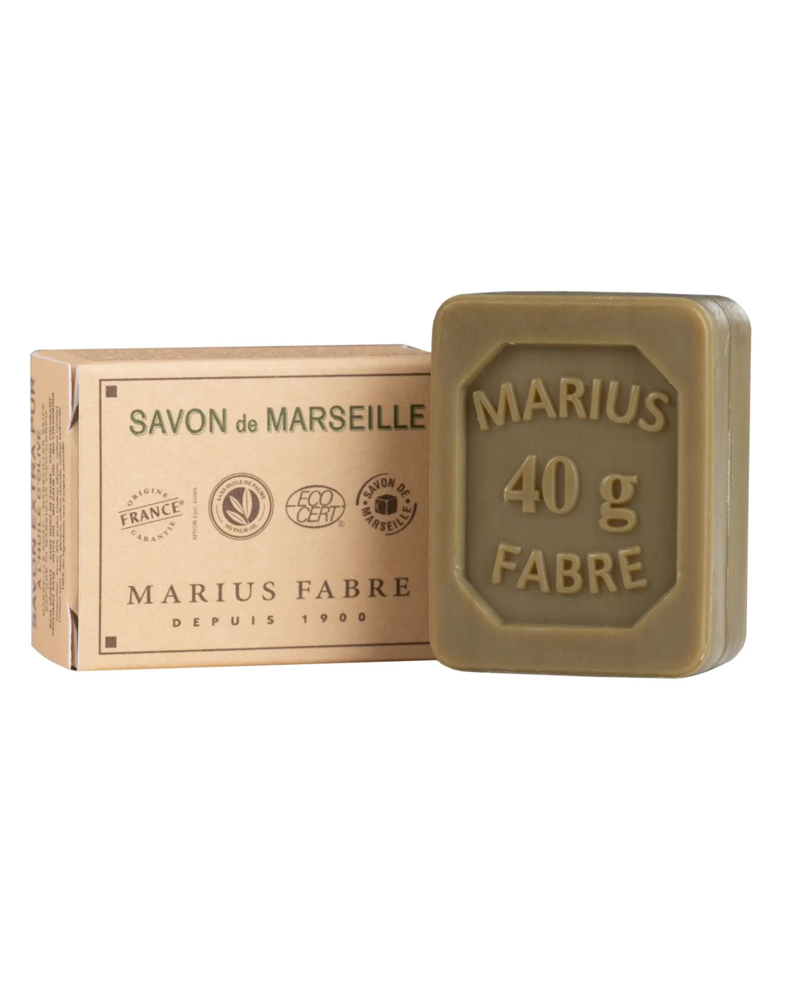 Marius Fabre - Fast marseilletvål 40 gr