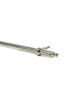 Mattstång - Nickel 956 mm med fästen och ändknopp