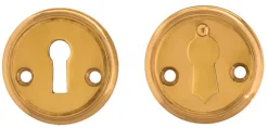 Nyckelskylt 47 mm mässing, kläpp - Sekelskifte