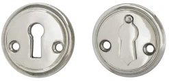 Nyckelskylt 47 mm nickel, kläpp - Sekelskifte