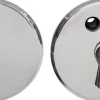 Nyckelskylt - 55 mm nickel med kläpp