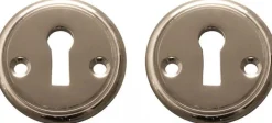 Nyckelskylt 47 mm - Sekelskifte nickel