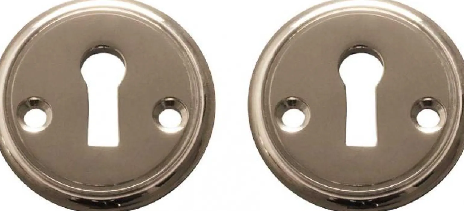 Nyckelskylt 47 mm - Sekelskifte nickel