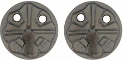 Nyckelskylt - Nationalromantik 57 mm antik