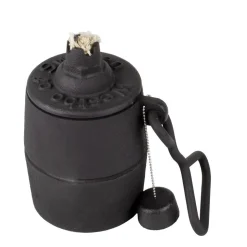 Oljelampa - Fotogenlampa gjutjärn Småland