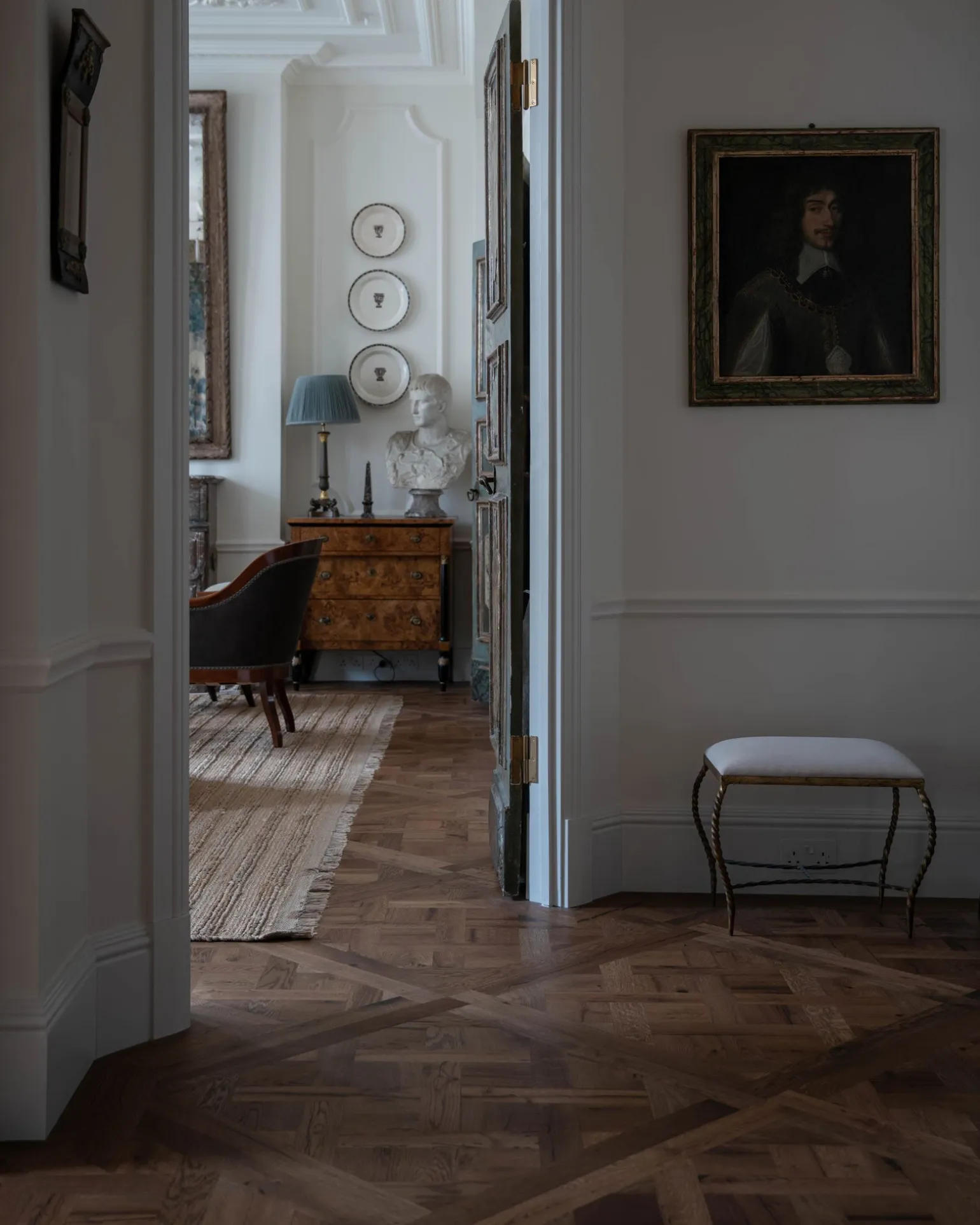 Panelgolv Versailles - Återvunnen antik ek 23x1000x1000 mm