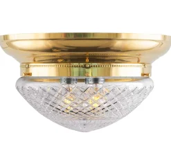 Plafond - Taklampa Frödingplafond 300 mässing, klarglas