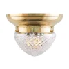 Plafond - Taklampa Frödingplafond 200 mässing, klarglas