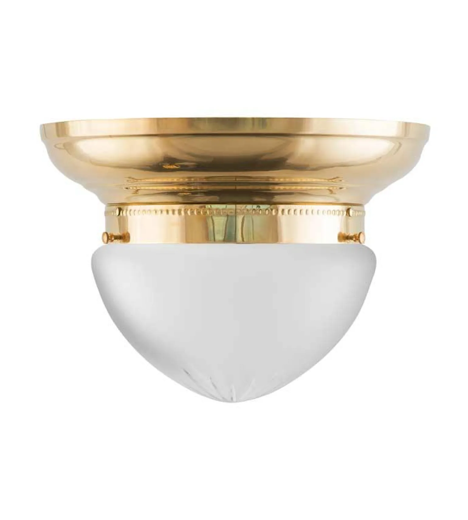 Plafond - Taklampa Frödingplafond 200 mässing, slipat mattglas