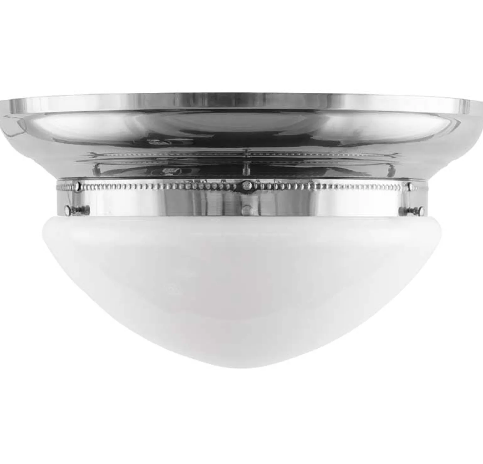 Plafond - Taklampa Frödingplafond 300 nickel, opalvit skärm