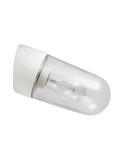 Porslinslampa IP20 - Vit/sned