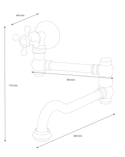 Pot Filler - Yorkshire krom