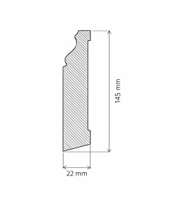 Provbit - Golvsockel - Klassisk 145 mm
