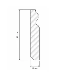 Provbit - Golvsockel - Mäster 145 mm