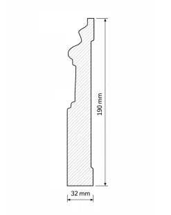 Provbit - Golvsockel - Robust 190 mm