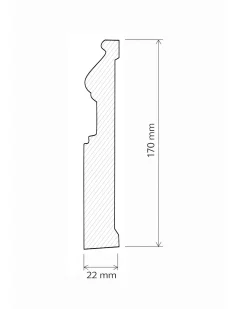 Provbit - Golvsockel - Särö 170 mm
