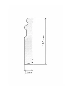 Provbit - Golvsockel - Tradition 120 mm