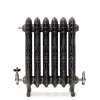 Radiatorventil termostat - Kensington krom/trä